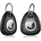 2Pcs For Apple AirTag Carbon Fiber Shockproof Anti-lost Case Cover