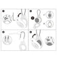 4Pcs For Apple AirTag Protective Case-Clear, Black, Green, Purple