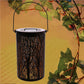 Tree Solar Powered Lanterns Hanging Garden Lights Warm White Hollow Out Lamp