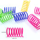 40Pcs Colorful Plastic Spring Bouncy Coil Teasing Playing Cat Toy