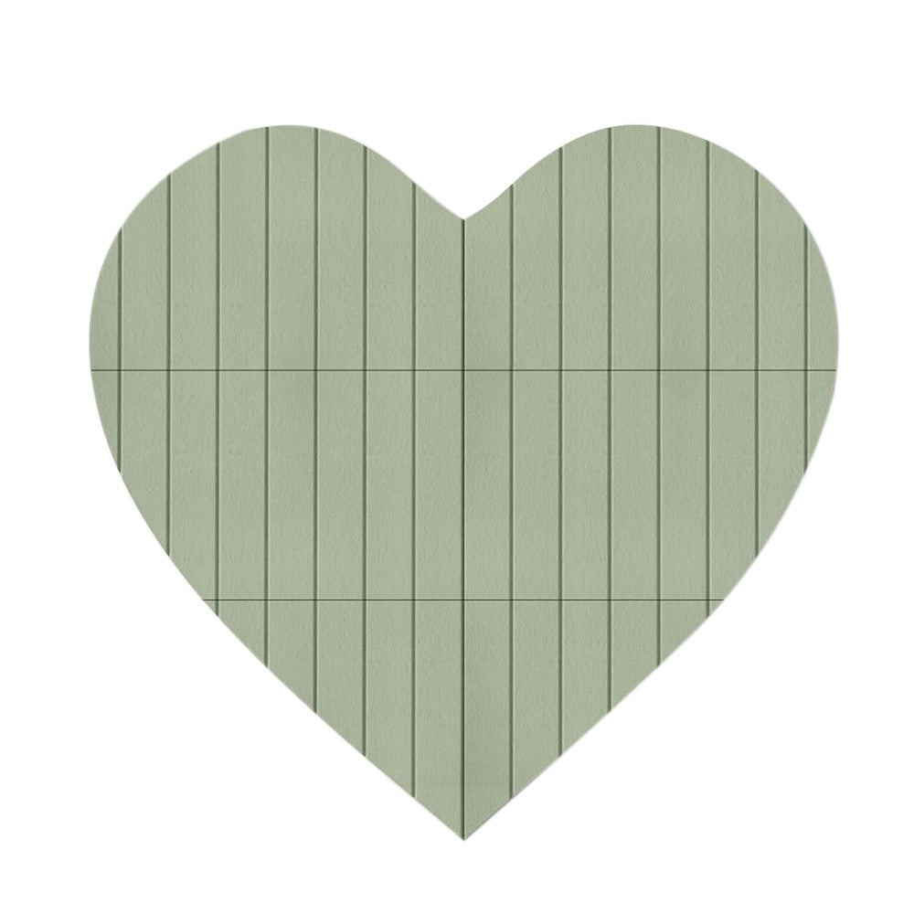 75x74cm Heart Shaped Felt Photo Message Display Board with Adhesive Dots