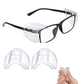 4 Pack Clear Side Shields Protection Flexible Universal for Glasses