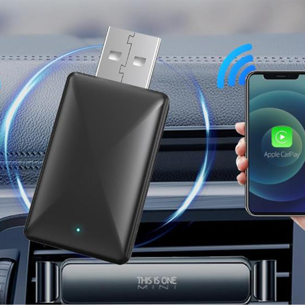 2Pcs 2 in-1 Wired To Wireless CarPlay Android Auto USB Car Dongle Connect Box