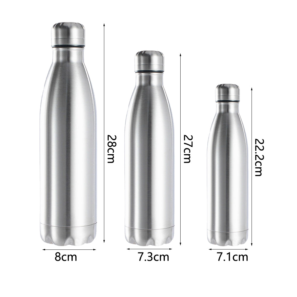 Stainless Steel Single Layer Water Bottle Sports Drink Cup