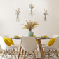 3Pcs Metal Floral Wall Decor Set Rustic Flower Wall Art for Living Room Bedroom