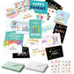 24Pcs Unique Birthday Cards Happy Birthday Card Bulk with Envelopes and Stickers