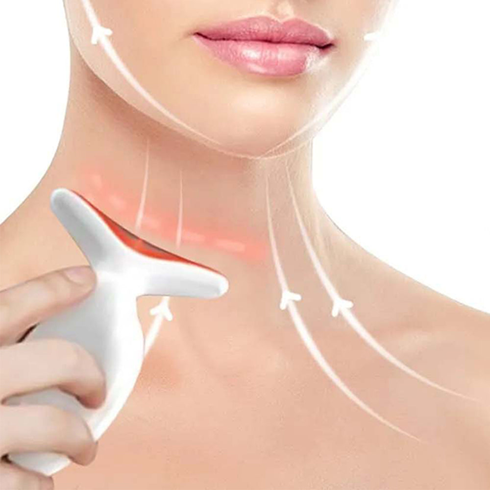 7 Colour LED Neck and Face Massager for Skincare