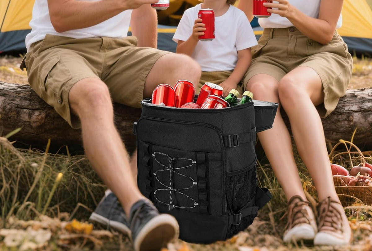 25L Insulated Cooler Backpack Freshness Preservation Backpack For Beach Travel