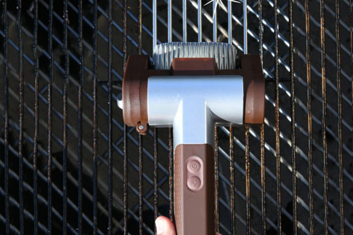Electric Grill Cleaner Stainless Steel Grill Brush with LED Light Dishwasher Safe