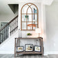 Self-adhesive Rectangular Acrylic Wall Mirror Window Sticker Decals-Arched
