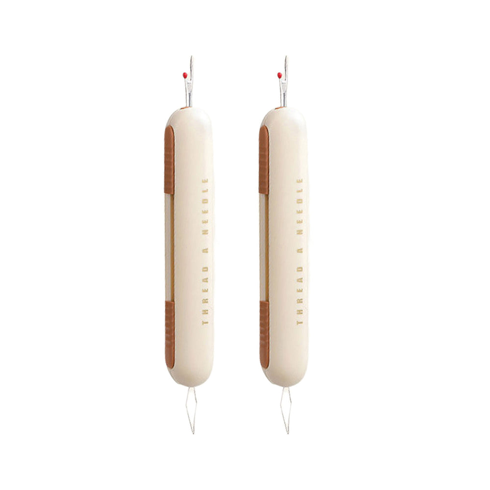 2Pcs 2-in-1 Needle Threader Seam Remover Sewing Ripper Tool