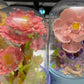 Flowers Music Box Building Blocks with Dust Cover Music Box Building Toys
