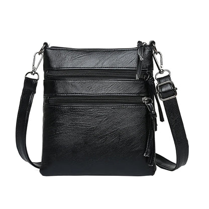Women's Multi Zipper Mobile Phone Crossbody Bag