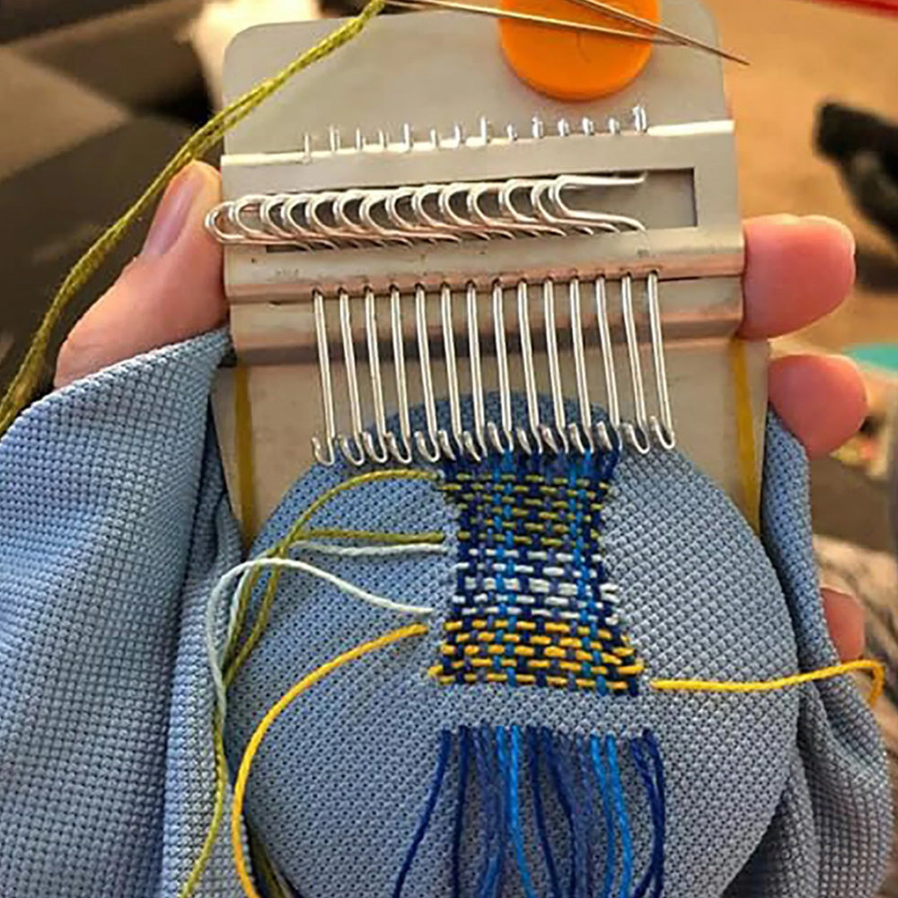 Mini Loom DIY Weaving Repair Tool Kit Clothes Sewing Supplies Weaving Frame