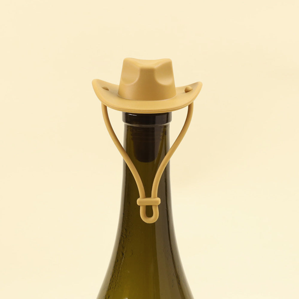 Western Cowboy Hat Silicone Wine Bottle Stopper Champagne Sealer
