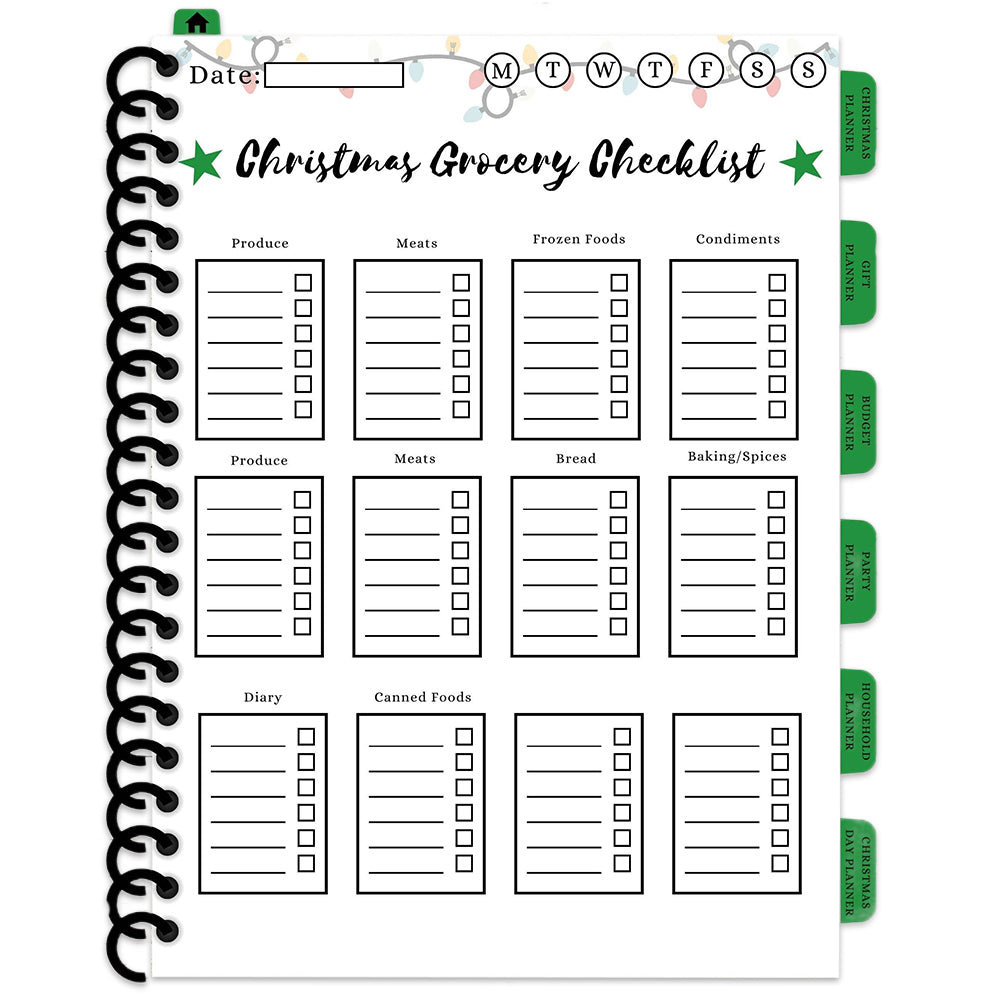 2Pcs Christmas Planner Holiday Season Organizer Notebook Simple Christmas to Do Planner