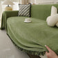 Sofa Throw Rug Cover Large Blanket for Couch Furniture Protector-Green