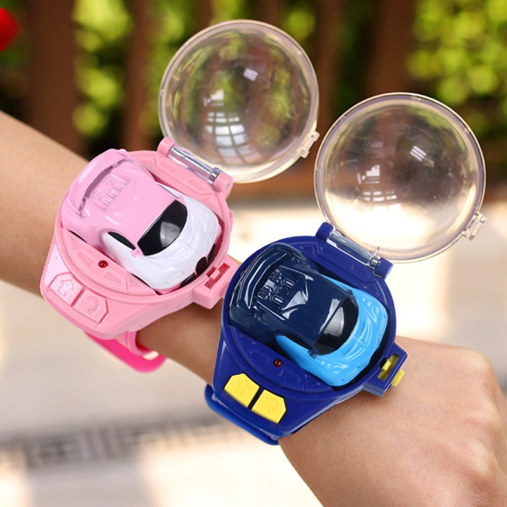 2.4GHz Rechargeable Mini Watch Remote Control Car Wearable Watch RC Car Toy For Kids