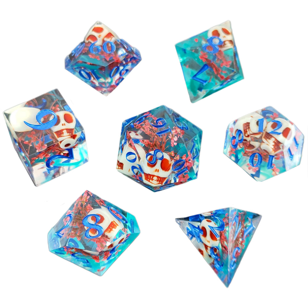 Enchanted Starlight 7 Dice Precision Edged Set for RPG DND Tabletop Game