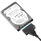 2Pcs USB 3.0 to SATA Hard Drive Adapter Cable for 2.5/3.5 inch SSD and HDD Dual USB