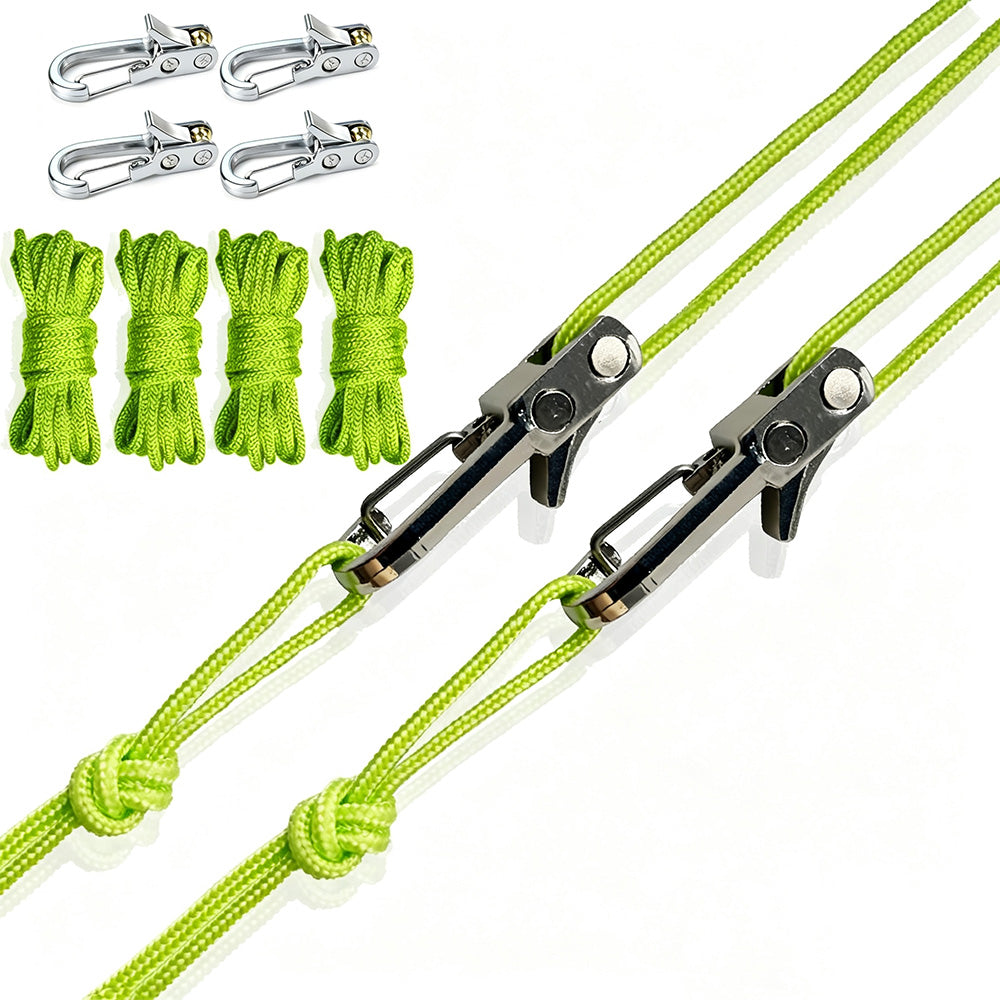 6PCS Rope Tensioner Kit Guyline Tightener Camping Rope Lock Set