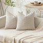 2 Pack Chenille Knit Throw Pillow Covers for Couch Bed