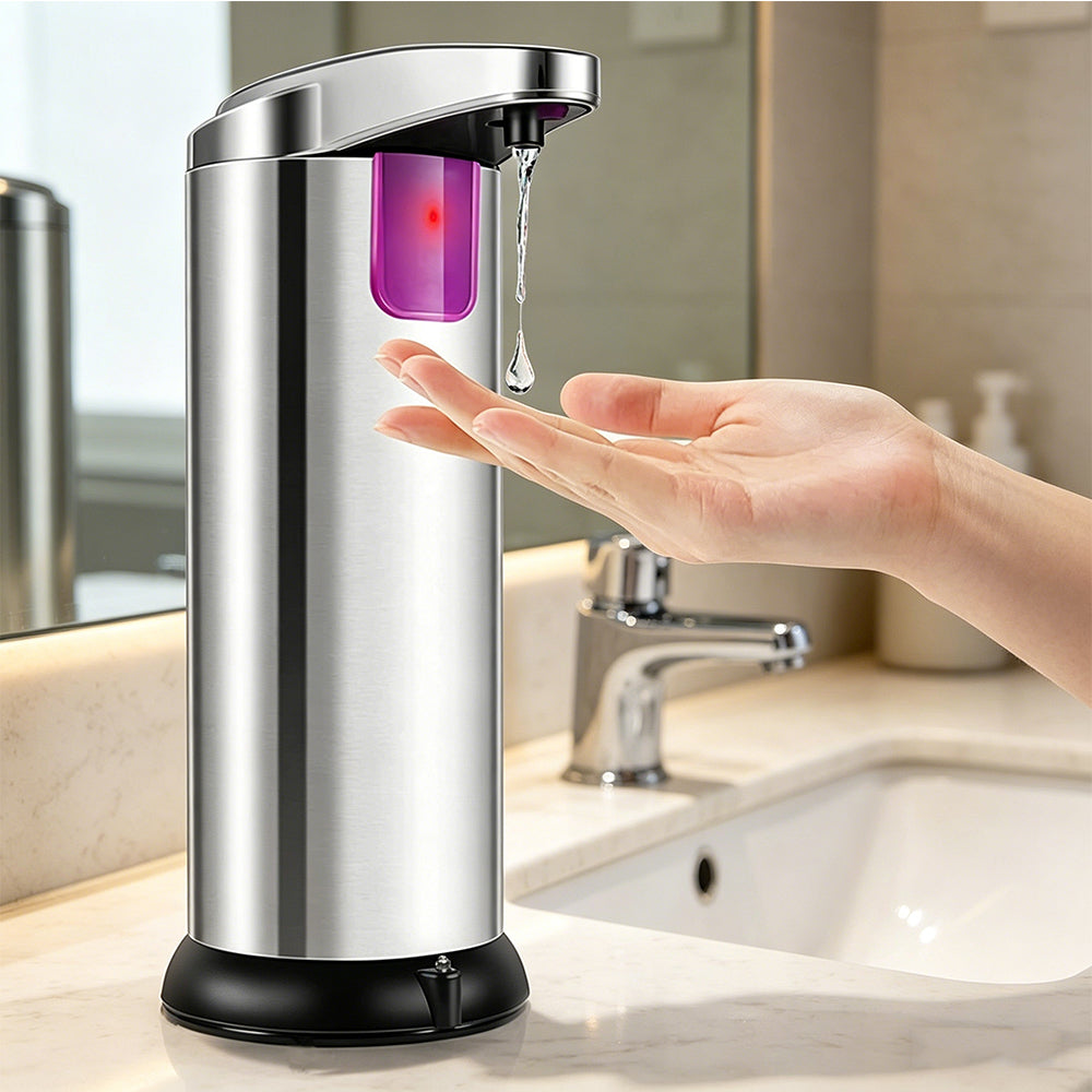 Automatic Soap Dispenser Stainless Steel Touchless for Kitchen Bathroom