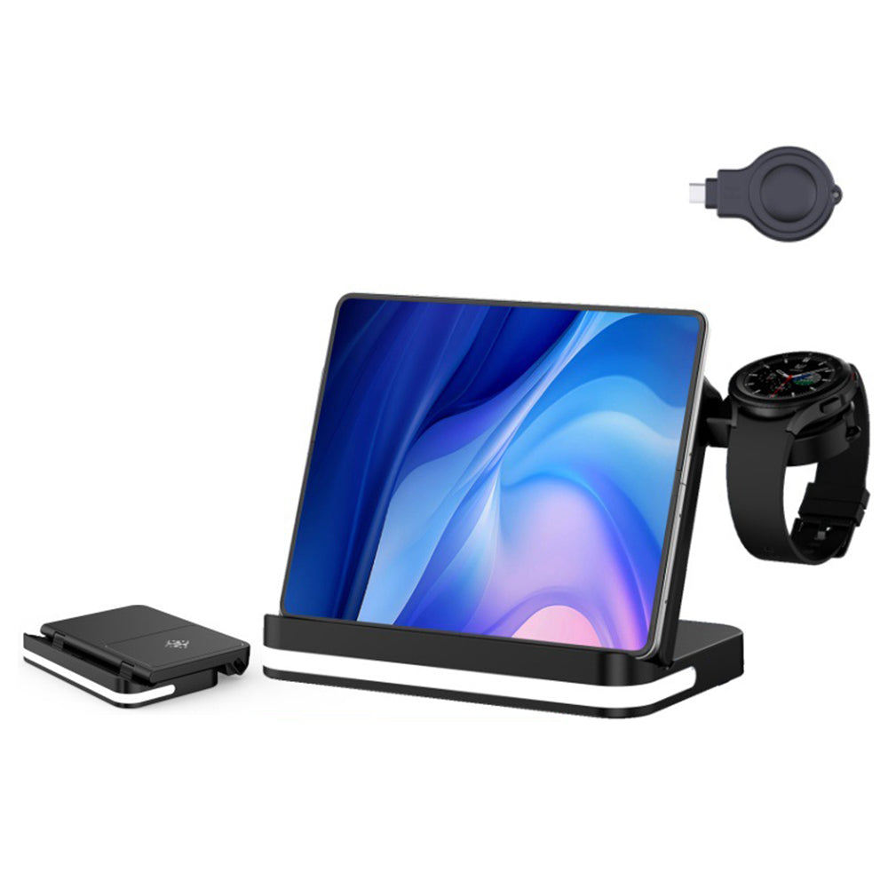 Samsung 3-in-1 Wireless Charging Station Fast Charger Stand for Phone Watch Earbuds