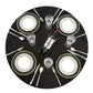 Waterproof Wipeable Elastic Edge Round PVC Print Tablecloth for Kitchen