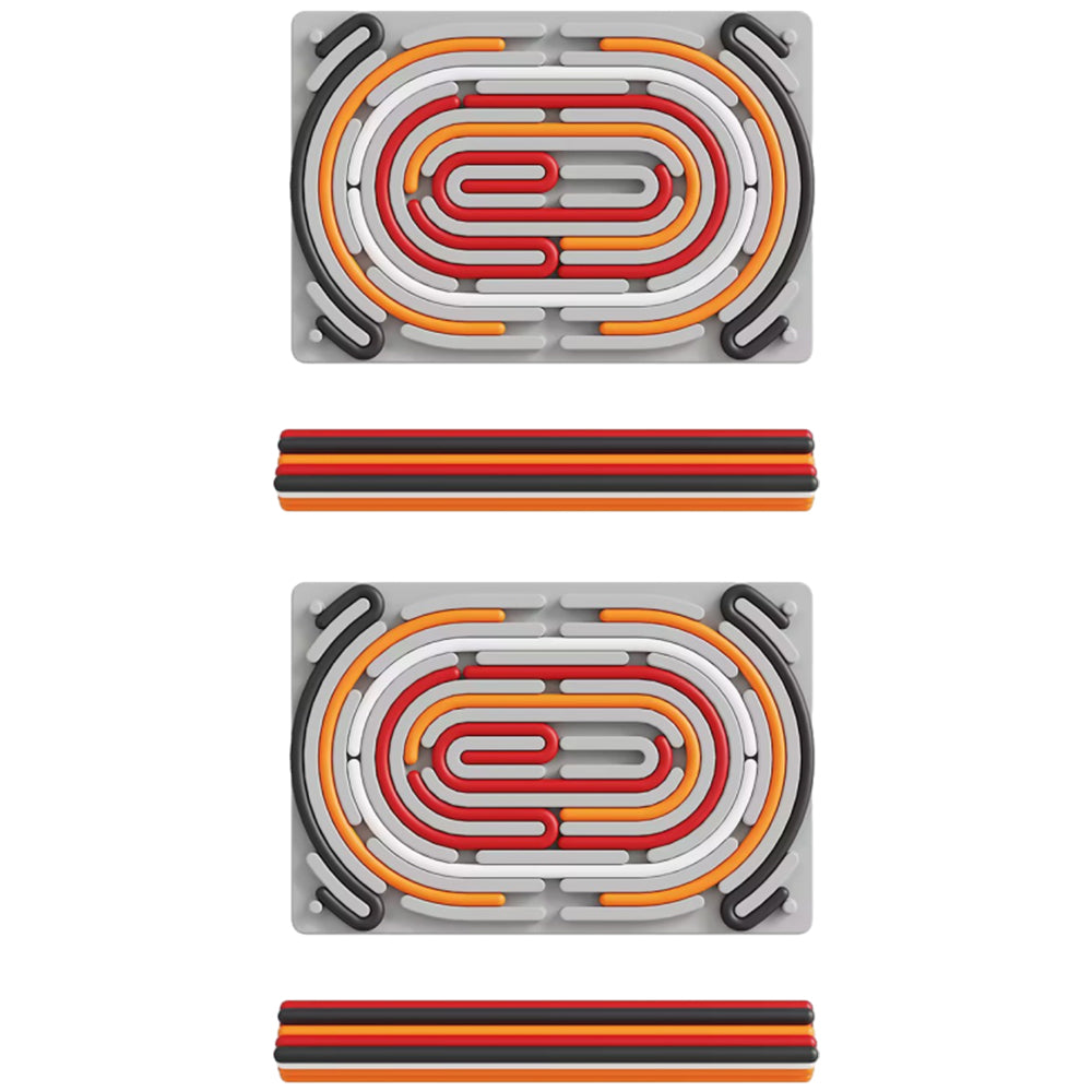2Pcs Sensory Activity Double-Sided Kids Busy Board for Fine Motor Skill