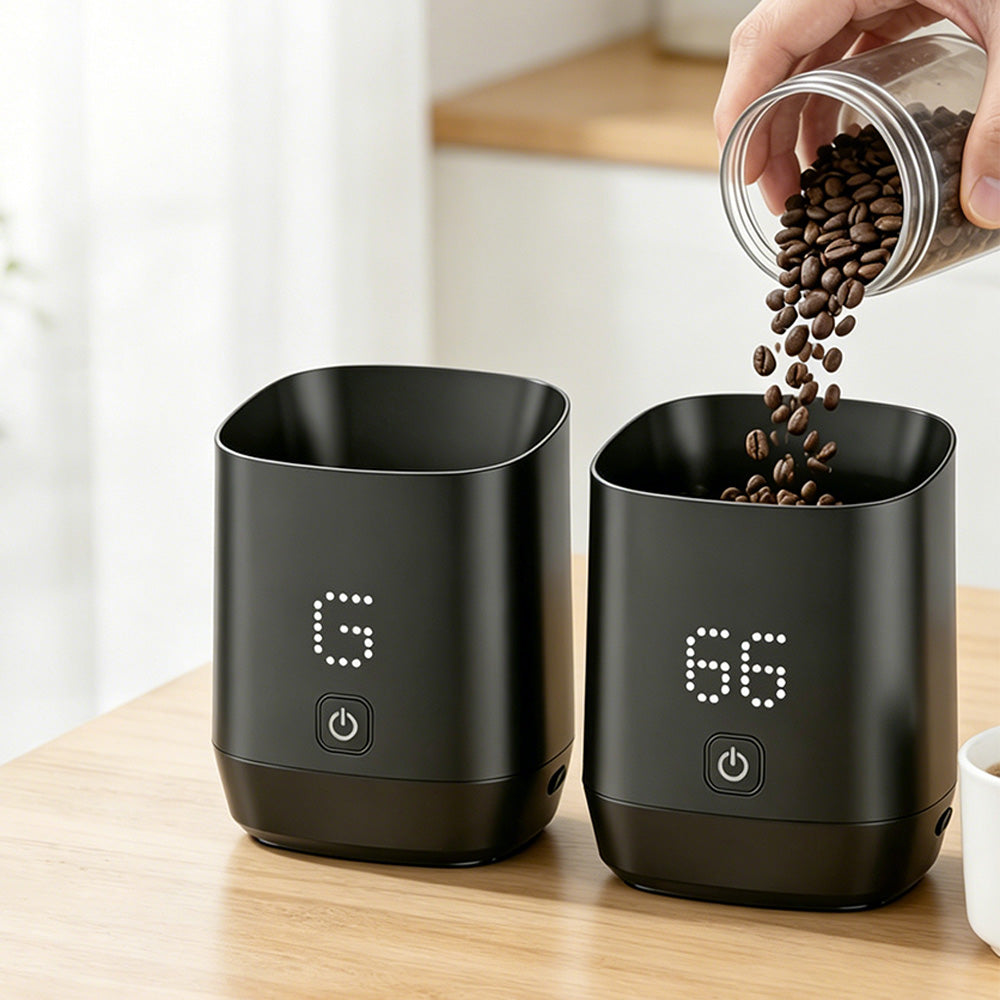 Digital Coffee Bean Scale Mini Dosing Cup 0.1g High Precision with LED Display