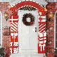 Christmas Decorations Merry Christmas Hanging Banner Porch Sign Xmas Banner Christmas Door Cover