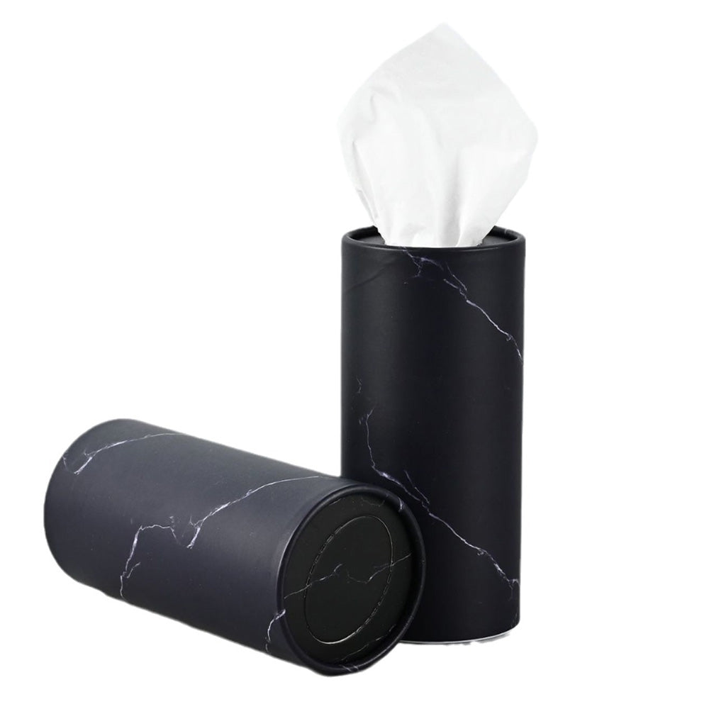 6PCS Car Tissues Holder With Facial Tissues Car Cup Holder Cylindrical Tissue Box