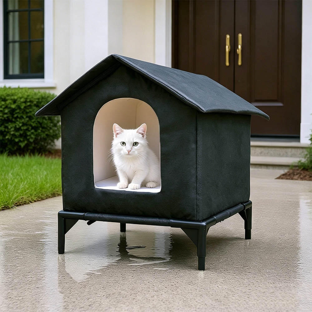 Cat House for Indoor Cats in Winter Water Resistant Insulated Shelter for Cat