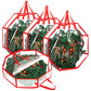 76CM Christmas Door Wreath Decoration Storage Bag Clear Xmas Bag For Garland