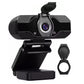 Full HD USB Webcam with Microphone for PC Desktop and Laptop -Black