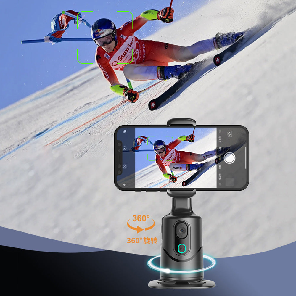 Auto Face Tracking Tripod Phone Stand with Remote Gesture Control for TikTok