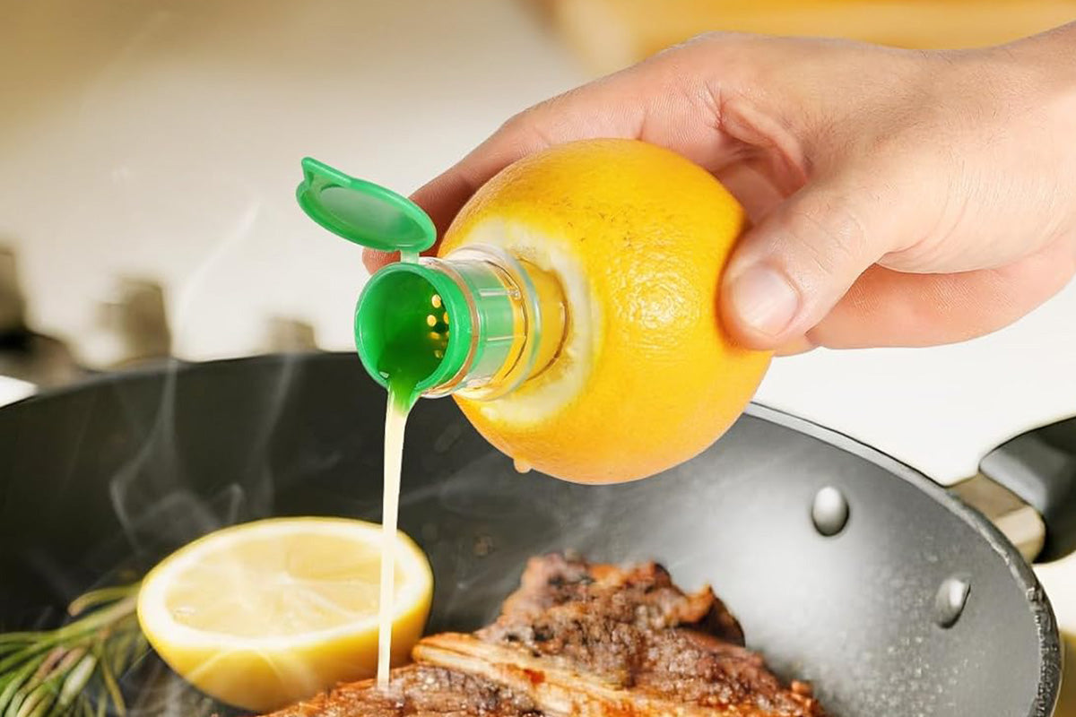 2Pcs Lemon Squeezer Screw Top Portable Citrus Juicer for Lemon Lime Orange