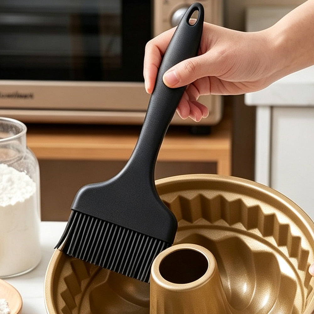 2 Pack Large and Small Silicone Basting Brushes for BBQ Baking and Oil