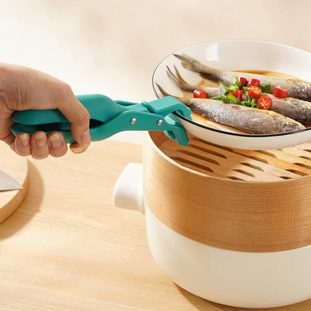 2Pcs Silicone Non-Slip Anti-Scald Bowl Holder Clip