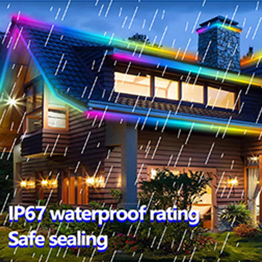 LED Neon Strip Light 4M Waterproof Flexible Rope RGB with Bluetooth Music Sync