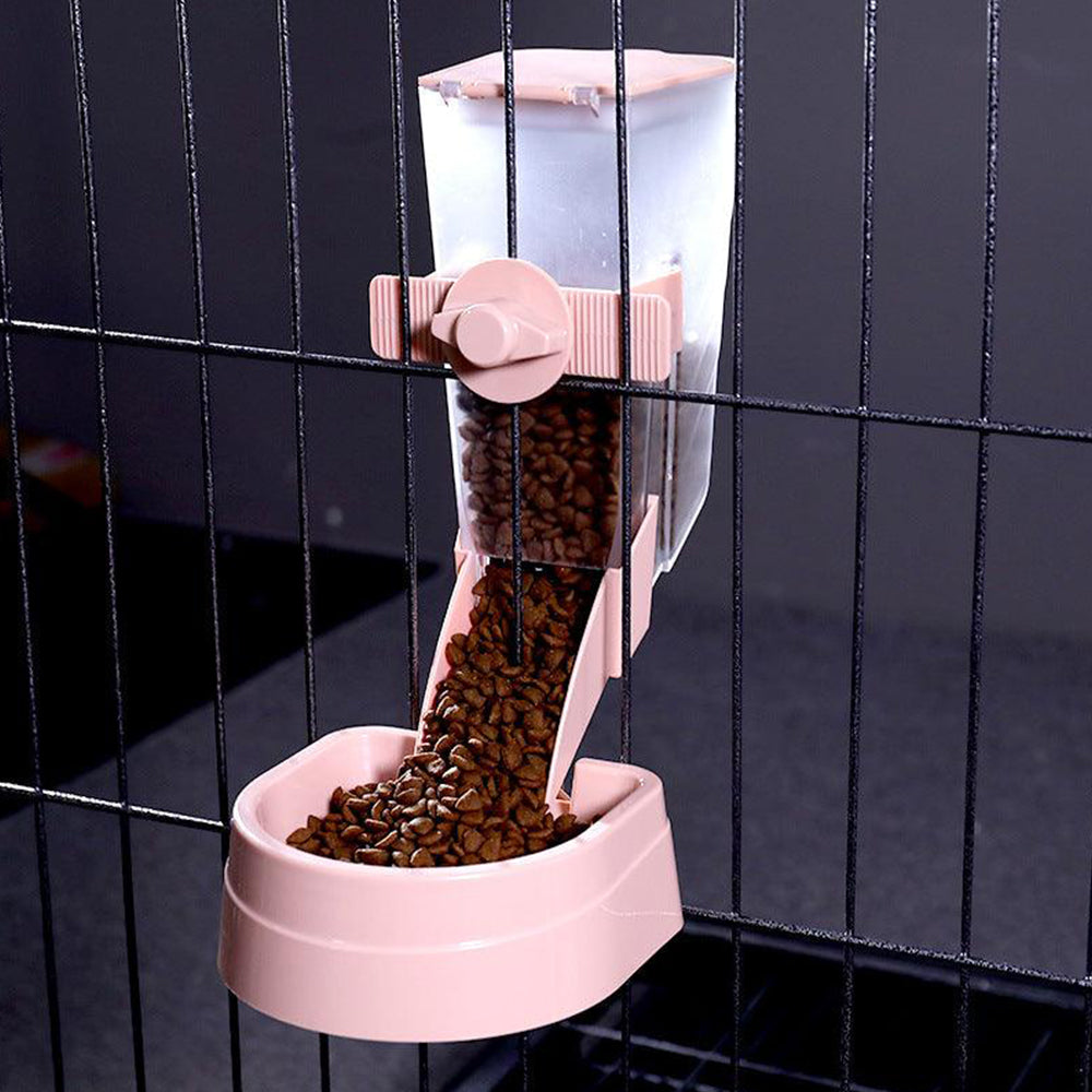 Automatic Pet Bowl Cage Hanging Feeder Pet Water Bottle