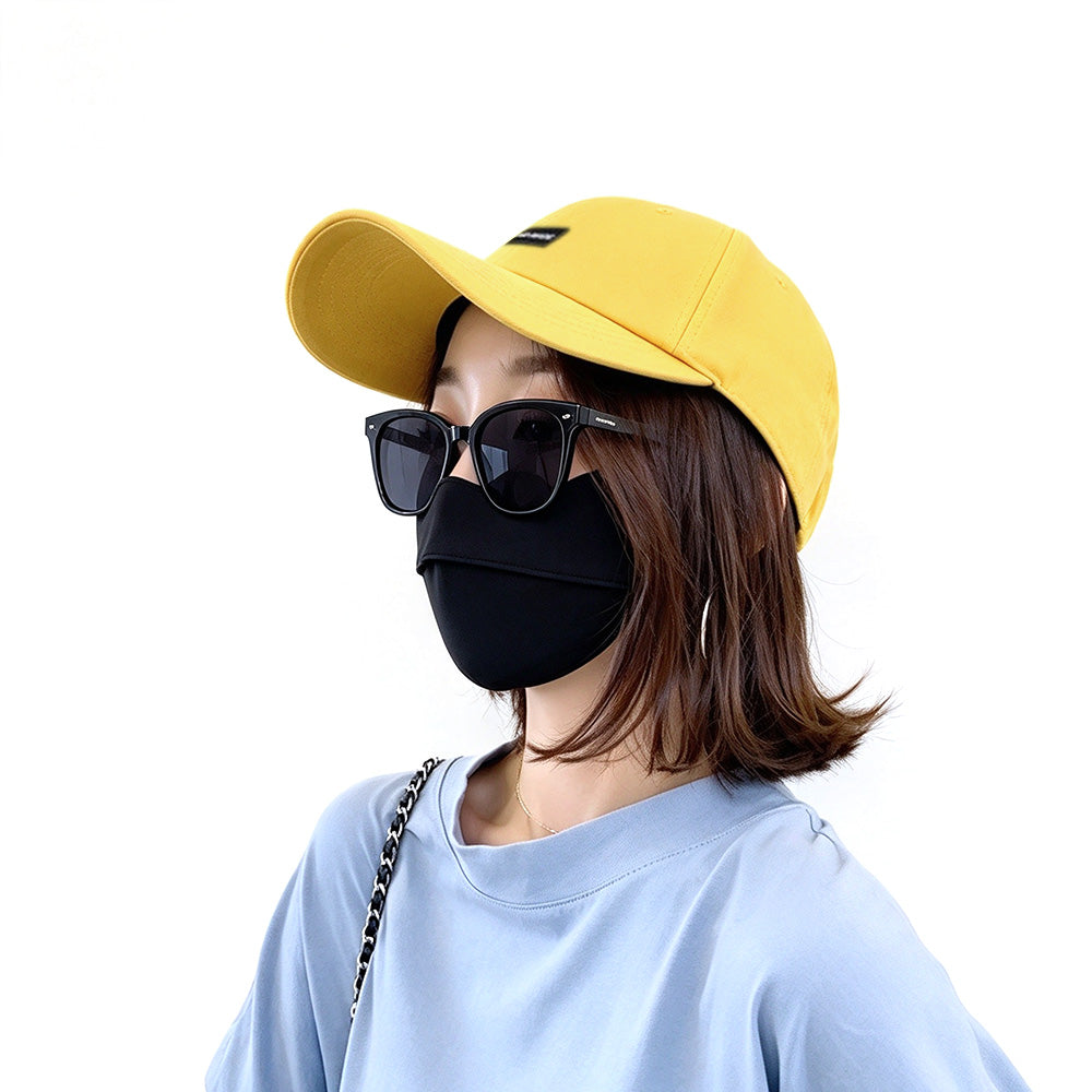 Two in One Adjustable Cotton Blend Eye Shade Baseball Cap