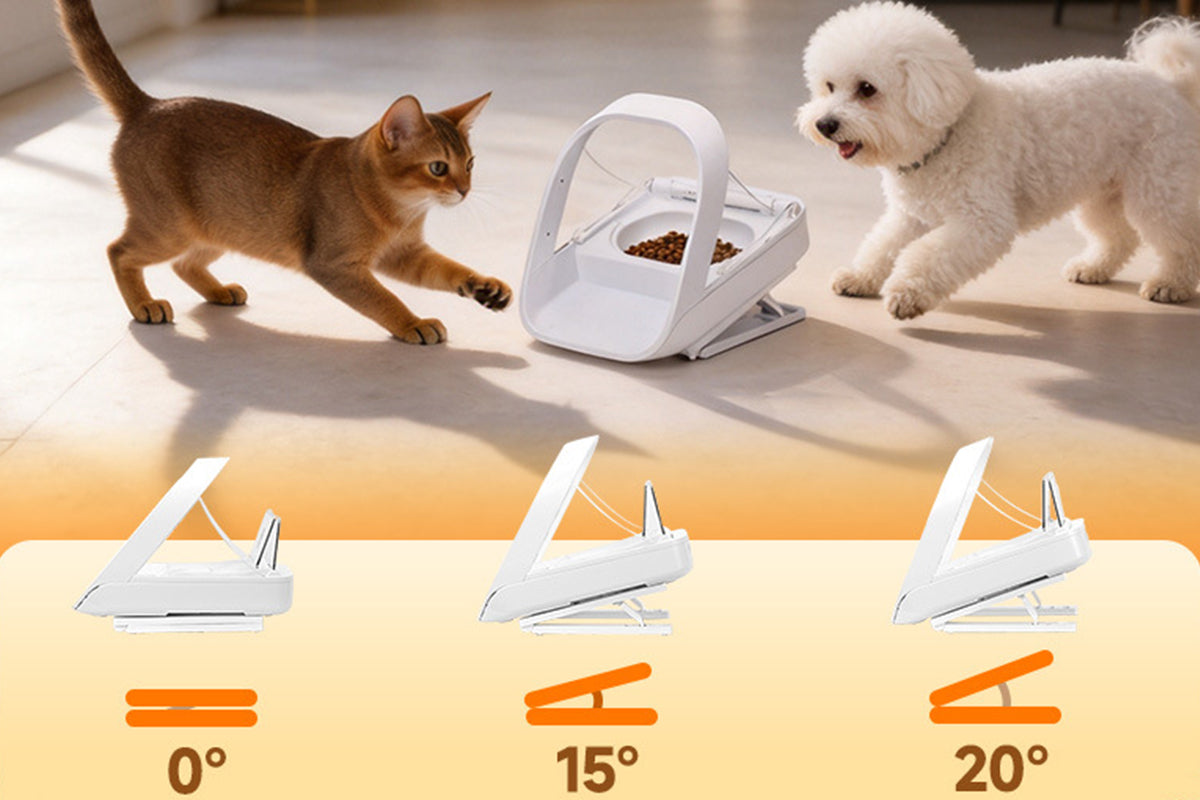 1 Pair Adjustable Elevated Stand for SureFeed Microchip Pet Feeder Foldable Tilt Raised Support Bracket
