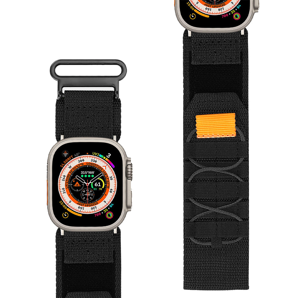 Nylon Watch Band Strap Compatible with Apple Watch 38/40/41/42/44/45/49cm