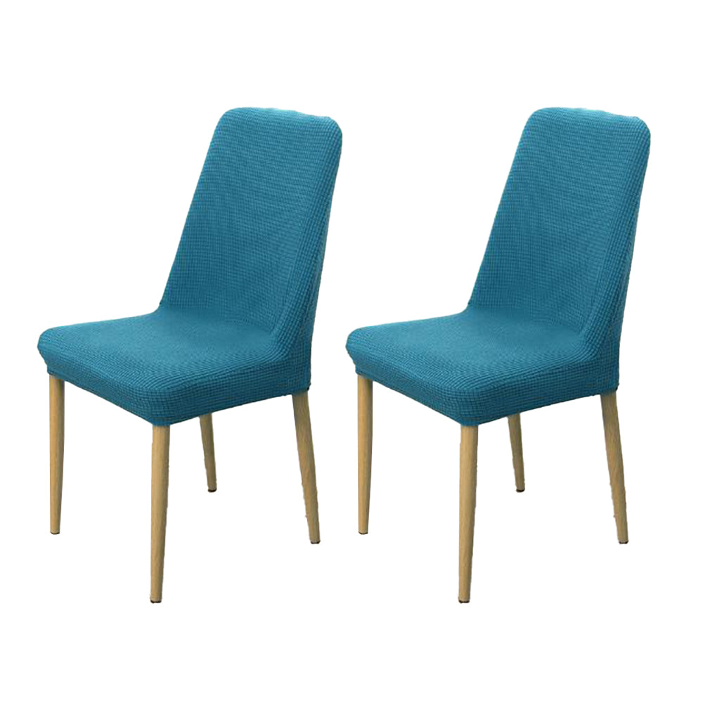 2Pcs Stretch Textured Dining Chair Covers