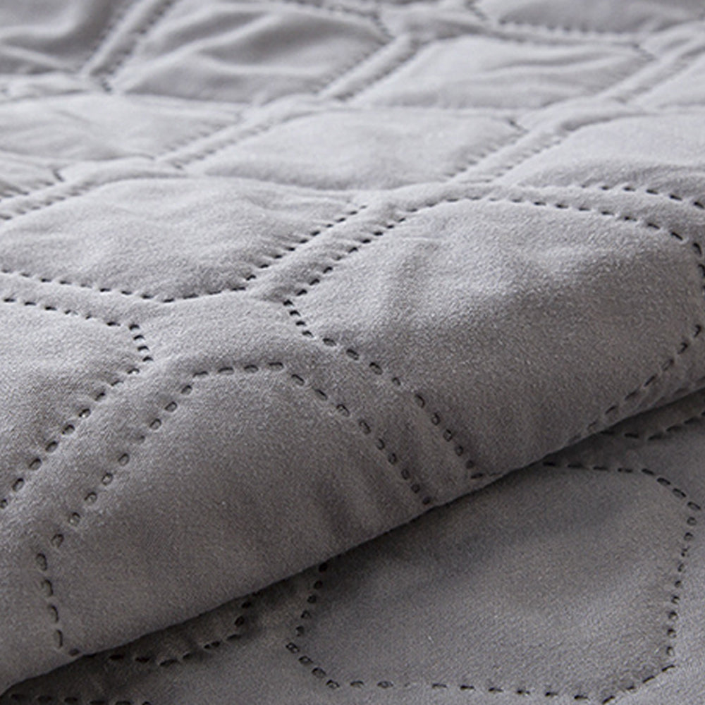 Water Resistant Mattress Protector Soft Mattress Pad with Deep Pocket Grey
