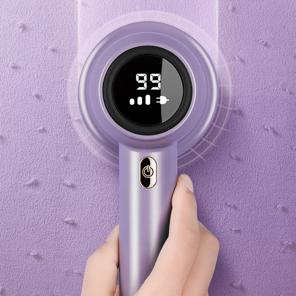 Electric Lint Remover with 3 Speed Levels LED Display 3 Replacement Blades for Clothes