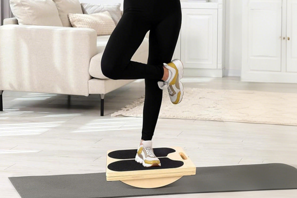 5 Angle Adjustable Calf Stretcher Slant Board Wood Balance Board for Home Gym