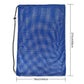 4 Pcs Large Mesh Gear Bag Drawstring Swim Storage Backpack Set